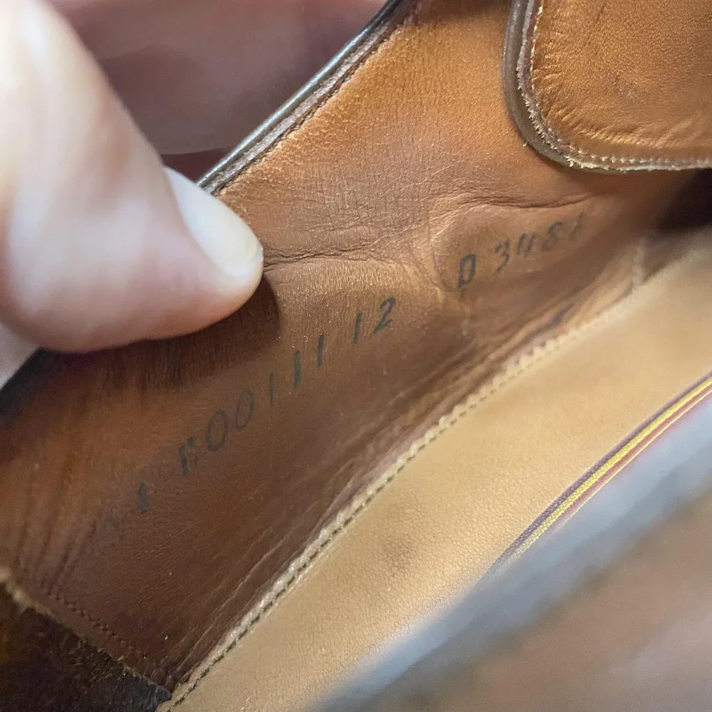 Cole Haan City Shoes Mens Size 12 D Brown Leather Monk Strap Loafers Dress